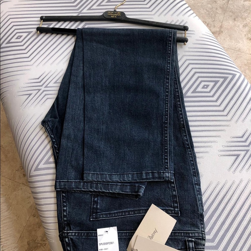 Men Brand New Brioni Pants Color Navy